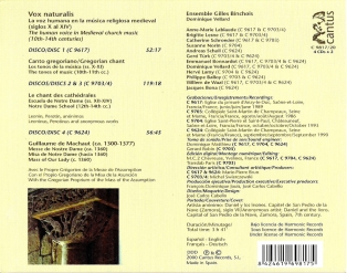 C 9817/20 VOX NATURALIS (4 CDs x 2) [23,99 Euros]