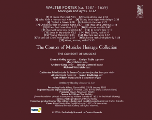 C 9401 WALTER PORTER: MADRIGALES AND AYRES, 1632 [9,99 Euros]